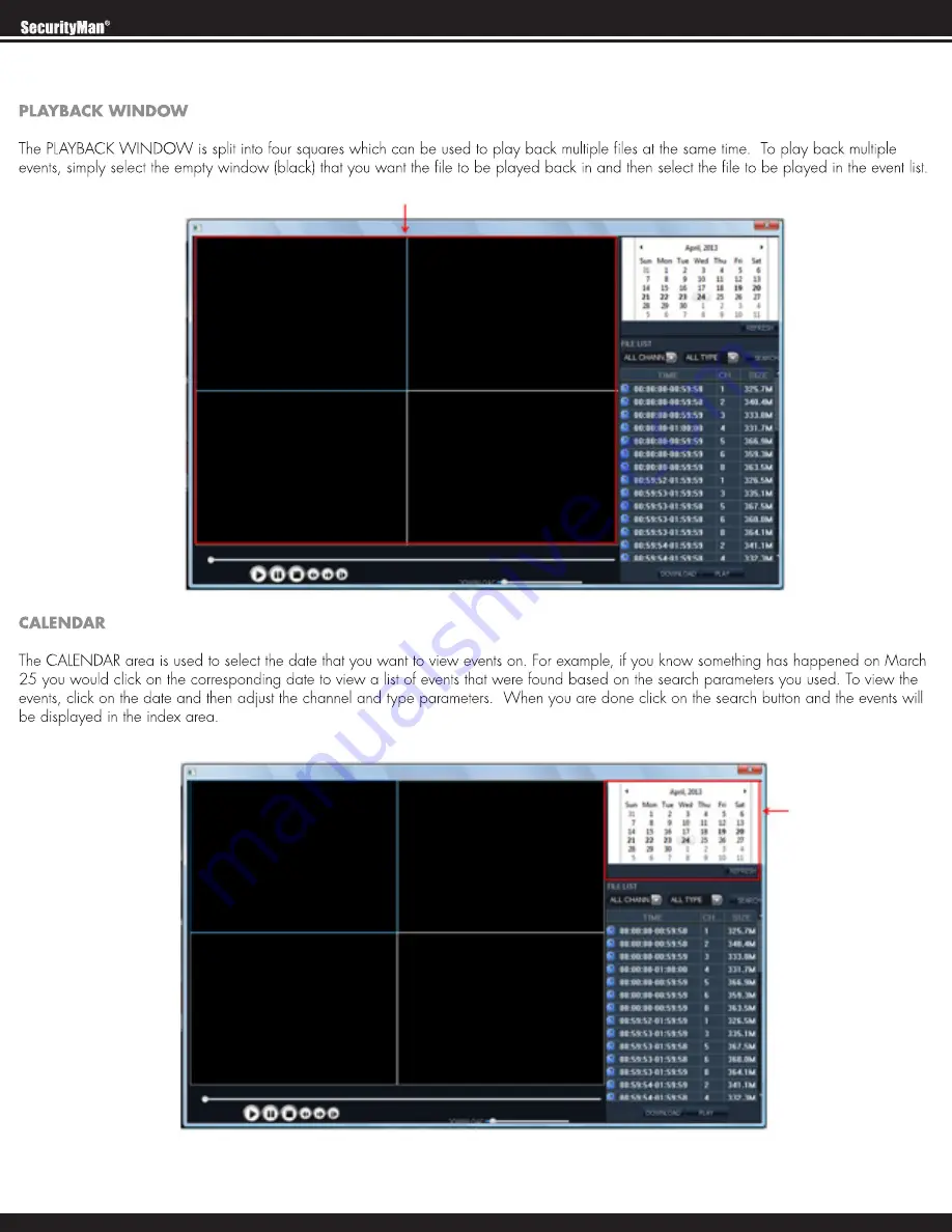 SecurityMan NDVR8 User Manual Download Page 208