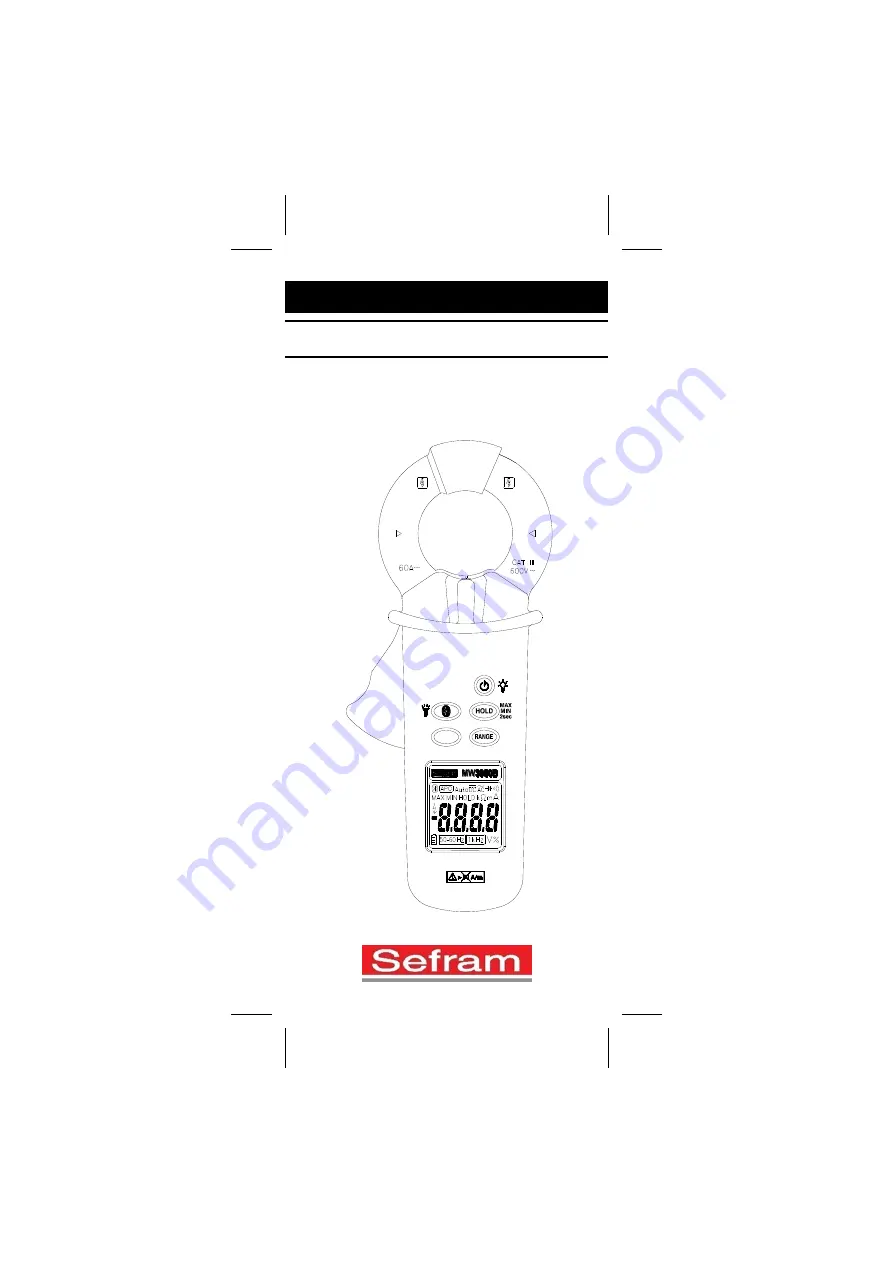 SEFRAM MW 3950B Скачать руководство пользователя страница 1