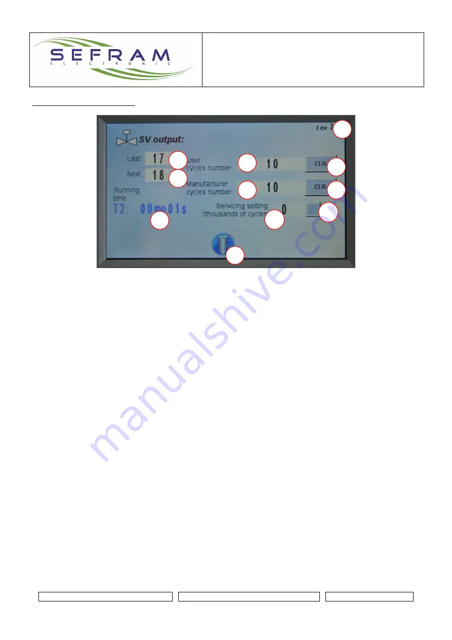 SEFRAM SEQUENCER SET18DP Manual Download Page 13