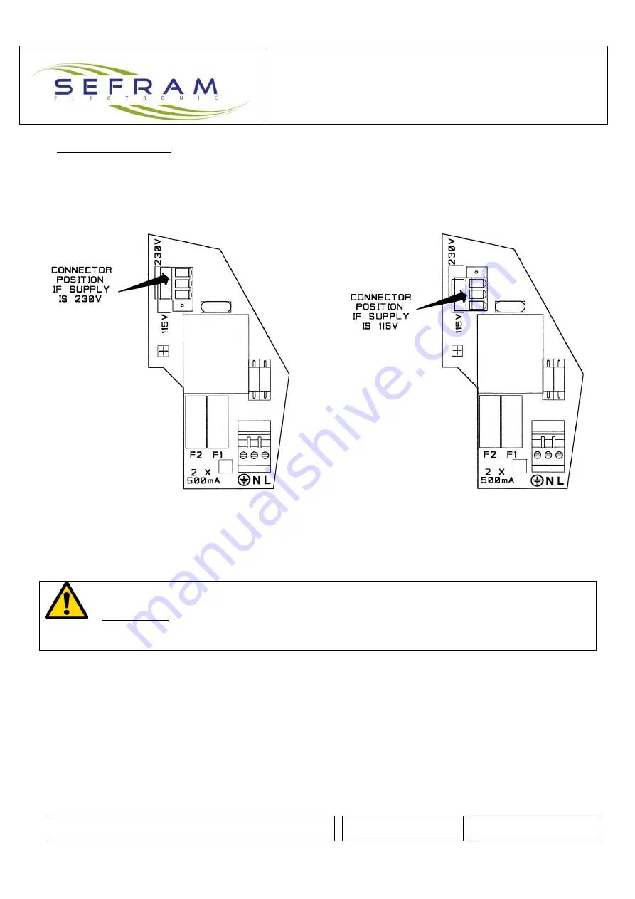 SEFRAM SPX 100 V4 Technical Notice Download Page 8