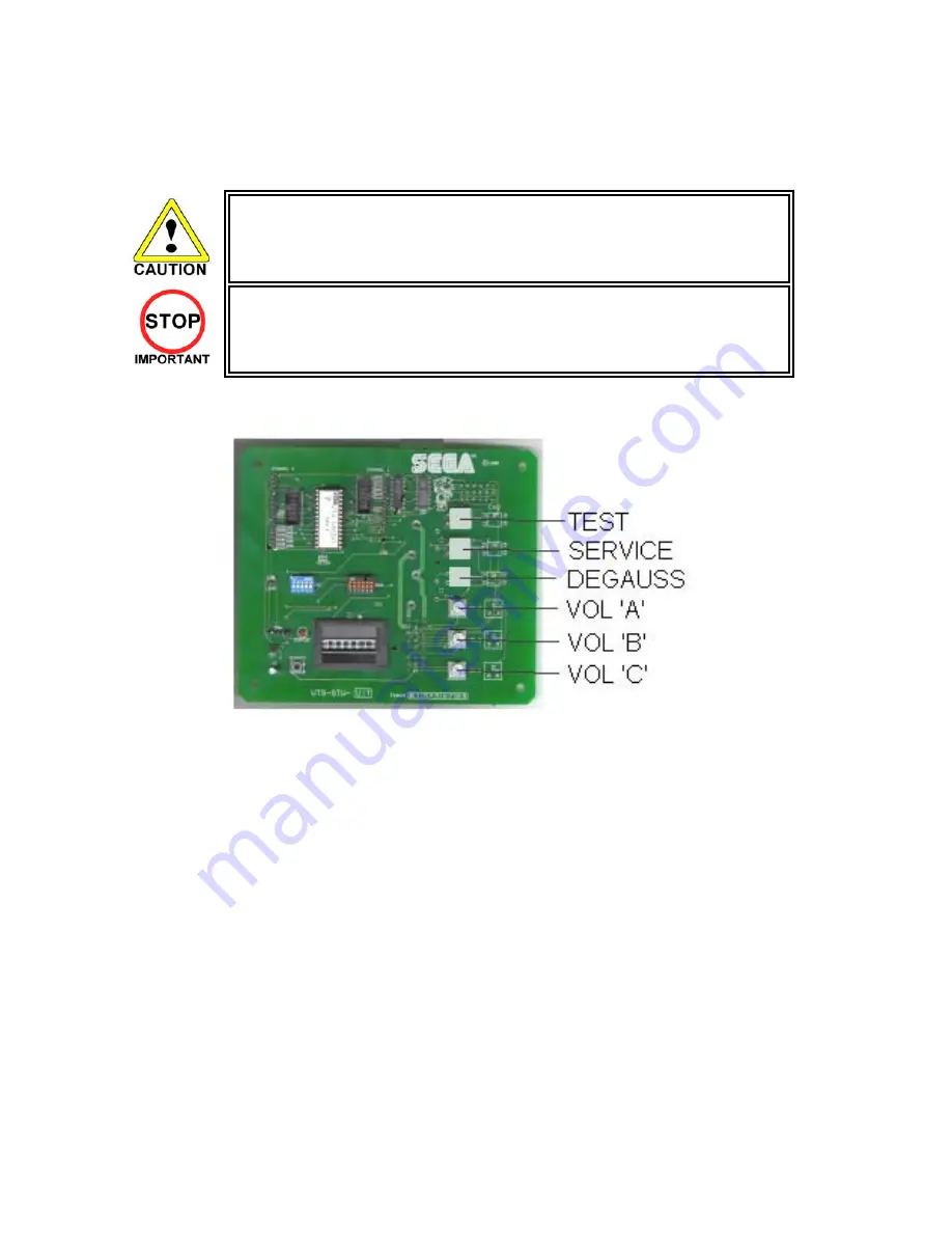 Sega Crazy Taxi High Roller Installation & Service Manual Download Page 53