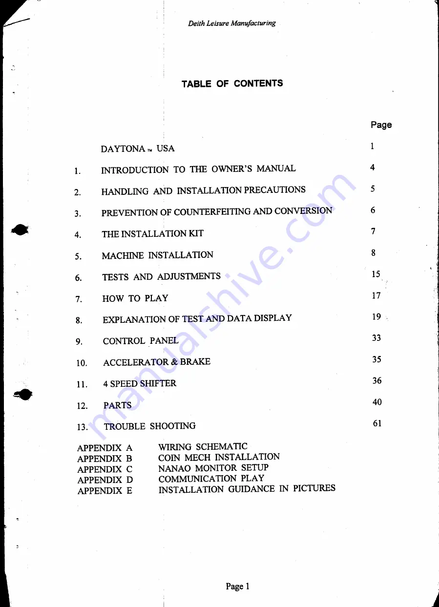 Sega Daytona USA Owner'S Manual Download Page 3