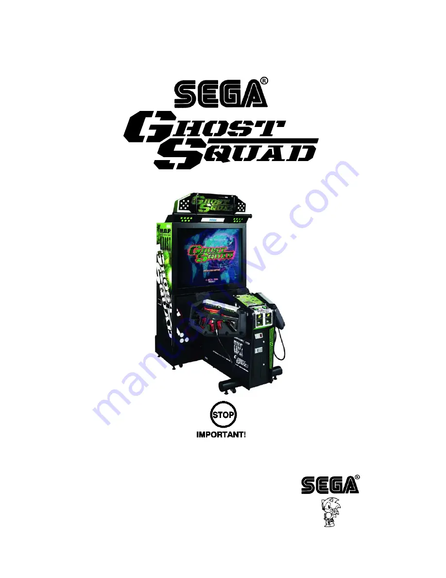 Sega Ghost Squad Deluxe Service Manual Download Page 1