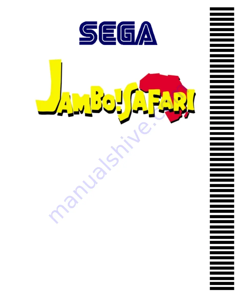 Sega Jambo!Safari Owner'S Manual Download Page 1