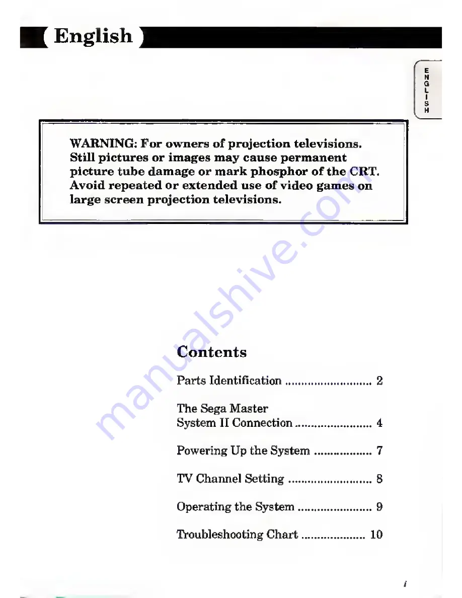 Sega Master System II Instruction Manual Download Page 3