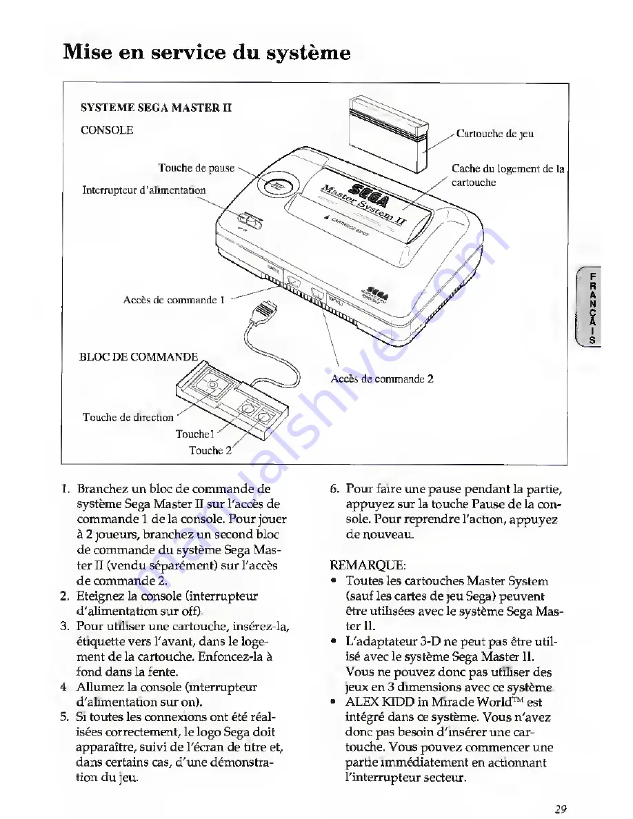 Sega Master System II Скачать руководство пользователя страница 31