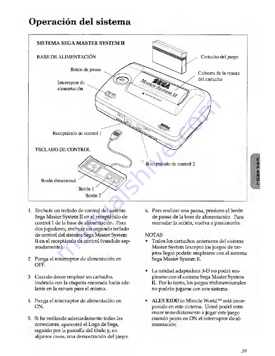 Sega Master System II Скачать руководство пользователя страница 41