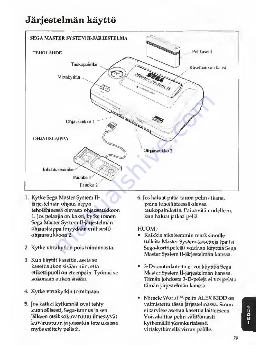 Sega Master System II Скачать руководство пользователя страница 81