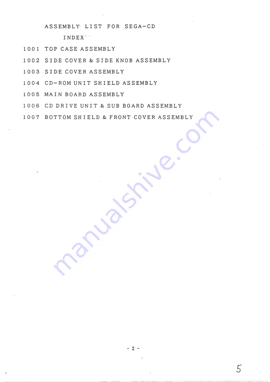 Sega Mega-CD Maintenance Manual Download Page 8