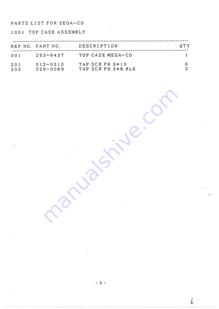 Sega Mega-CD Maintenance Manual Download Page 9