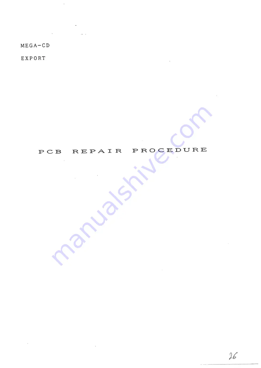 Sega Mega-CD Maintenance Manual Download Page 29