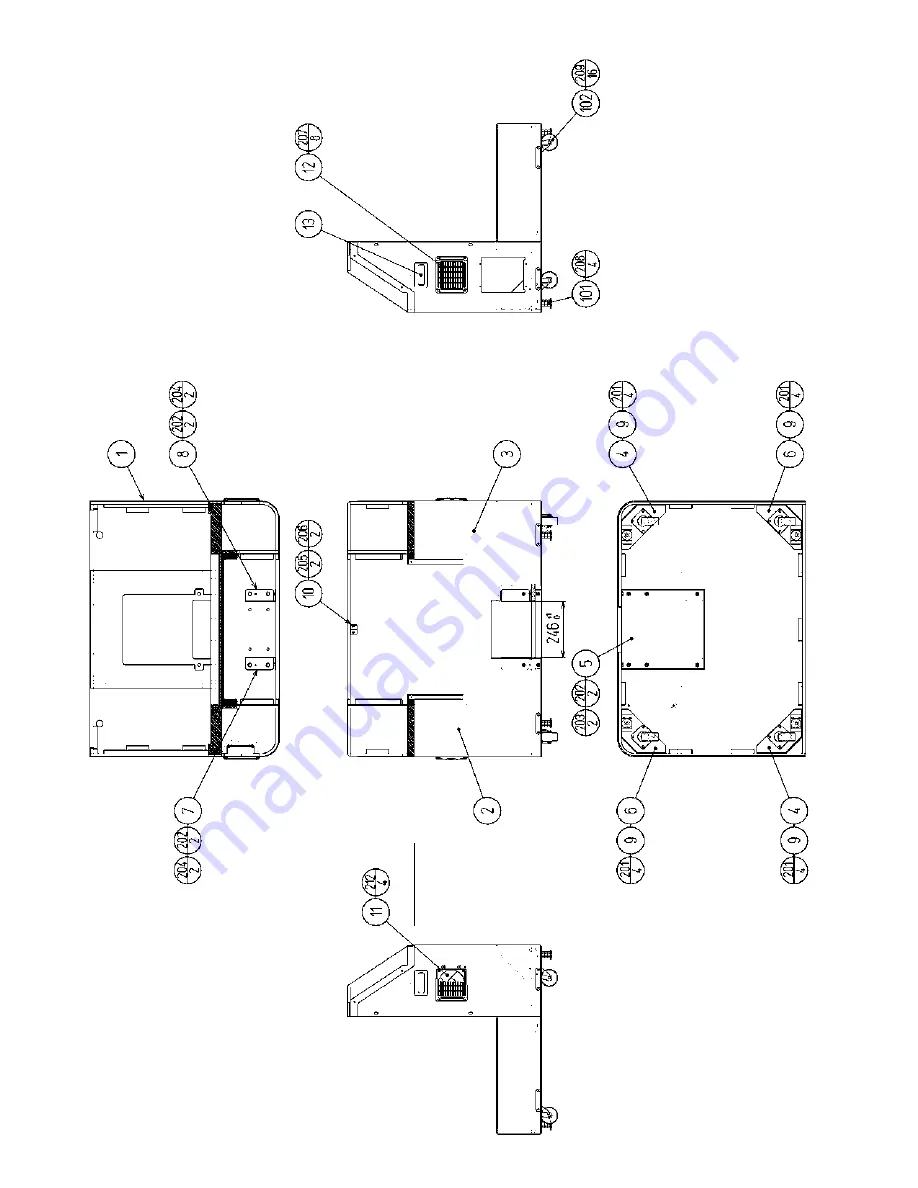 Sega THE HOUSE OF THE DEAD III DELUXE Operator'S Manual Download Page 102