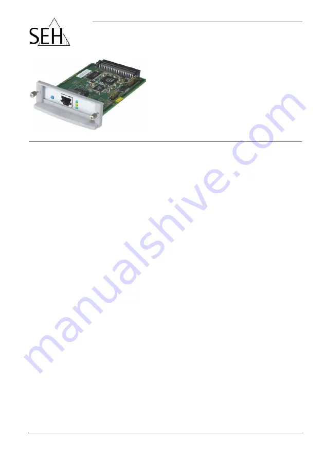 SEH PS1106 Installation Manual Download Page 1