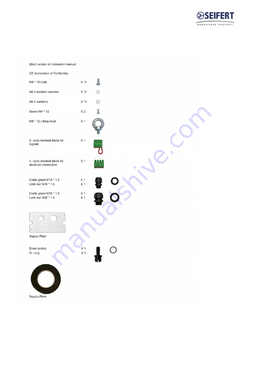 Seifert 850800001 Instruction Manual Download Page 20