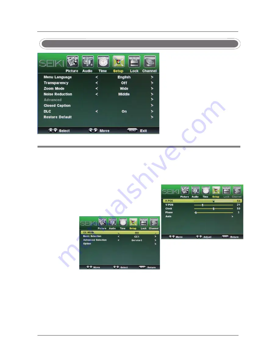 Seiki LC40TZM Instruction Manual Download Page 51