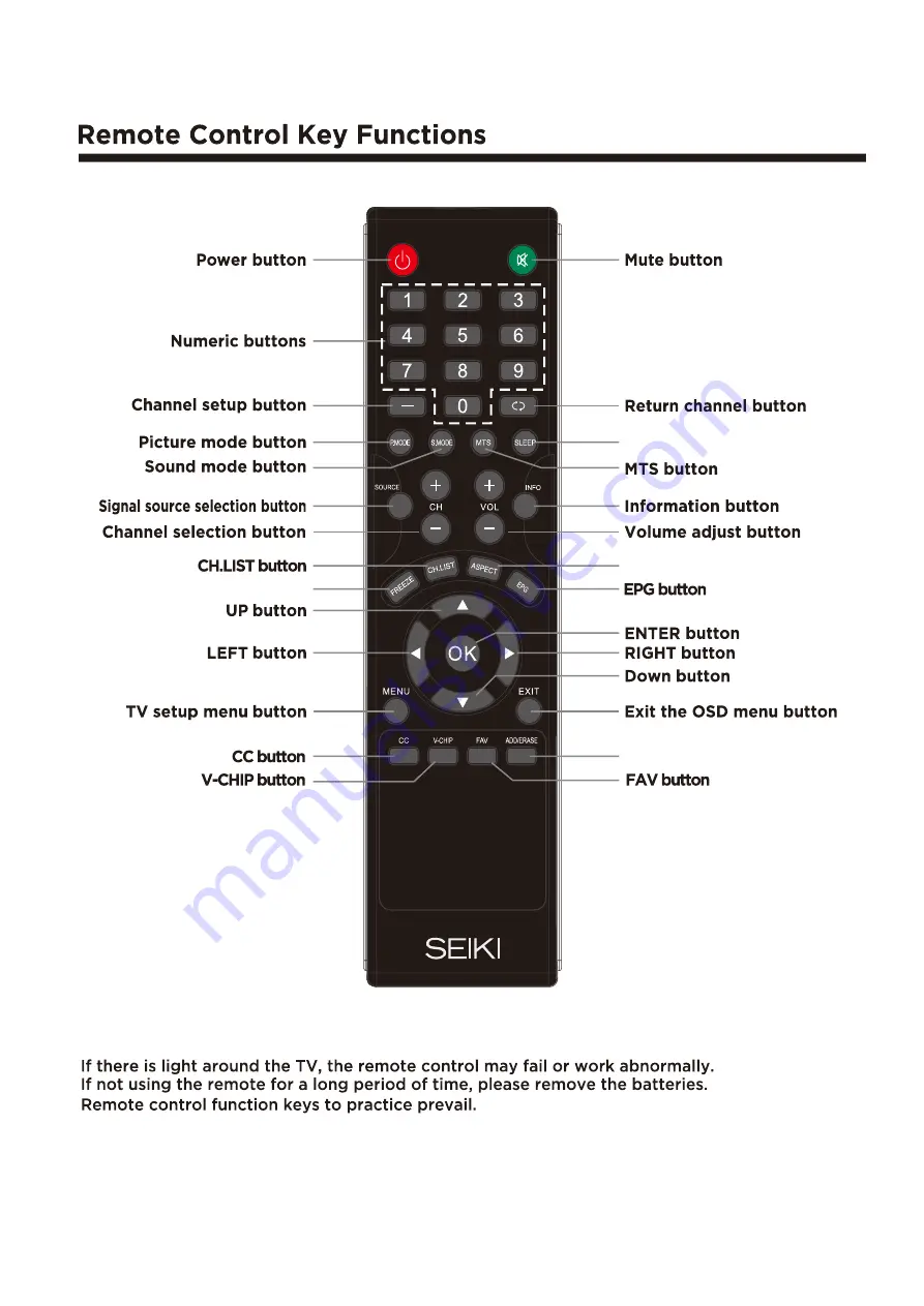 Seiki SC391TS Скачать руководство пользователя страница 10