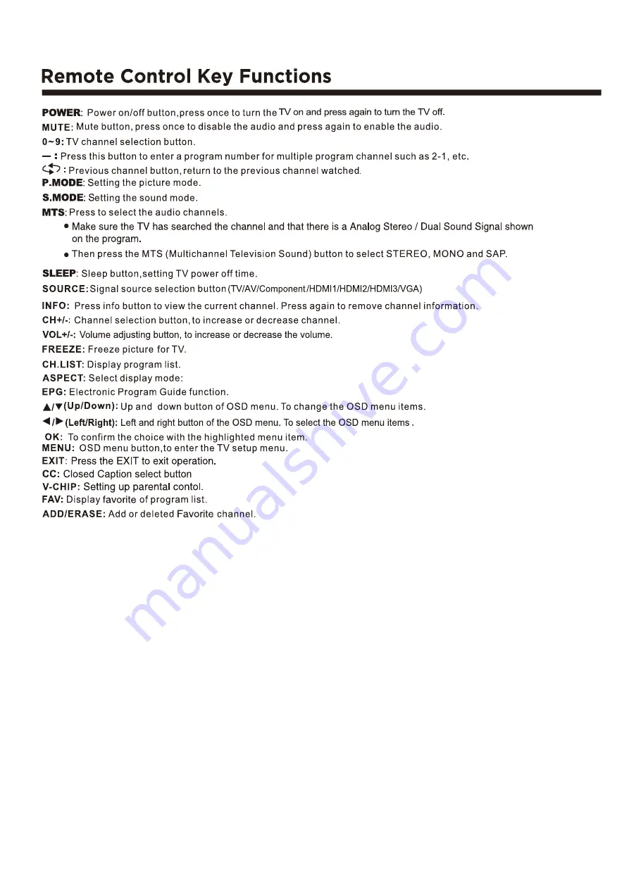 Seiki SC501TS Instruction Manual Download Page 11