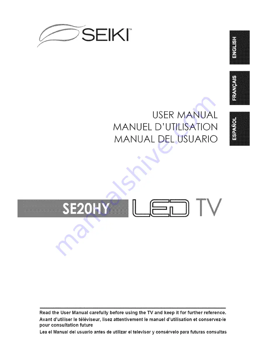 Seiki SE20HY User Manual Download Page 1