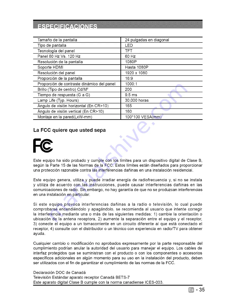 Seiki SE24FT11-D User Manual Download Page 108