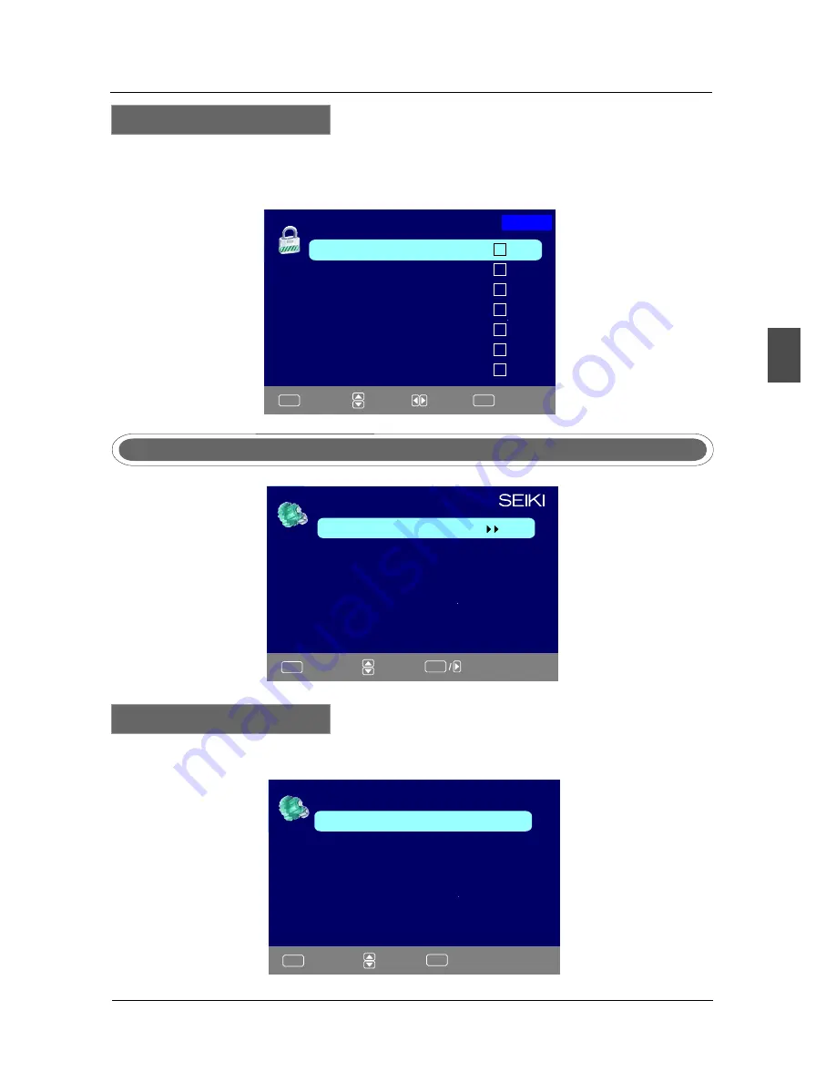 Seiki SE321FB Instruction Manual Download Page 105