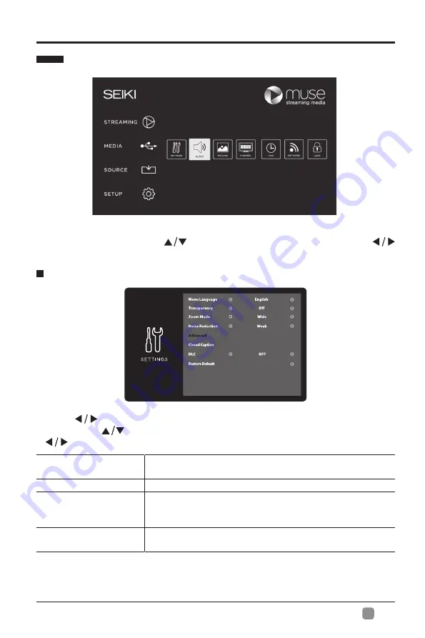 Seiki SE40FY19B User Manual Download Page 16