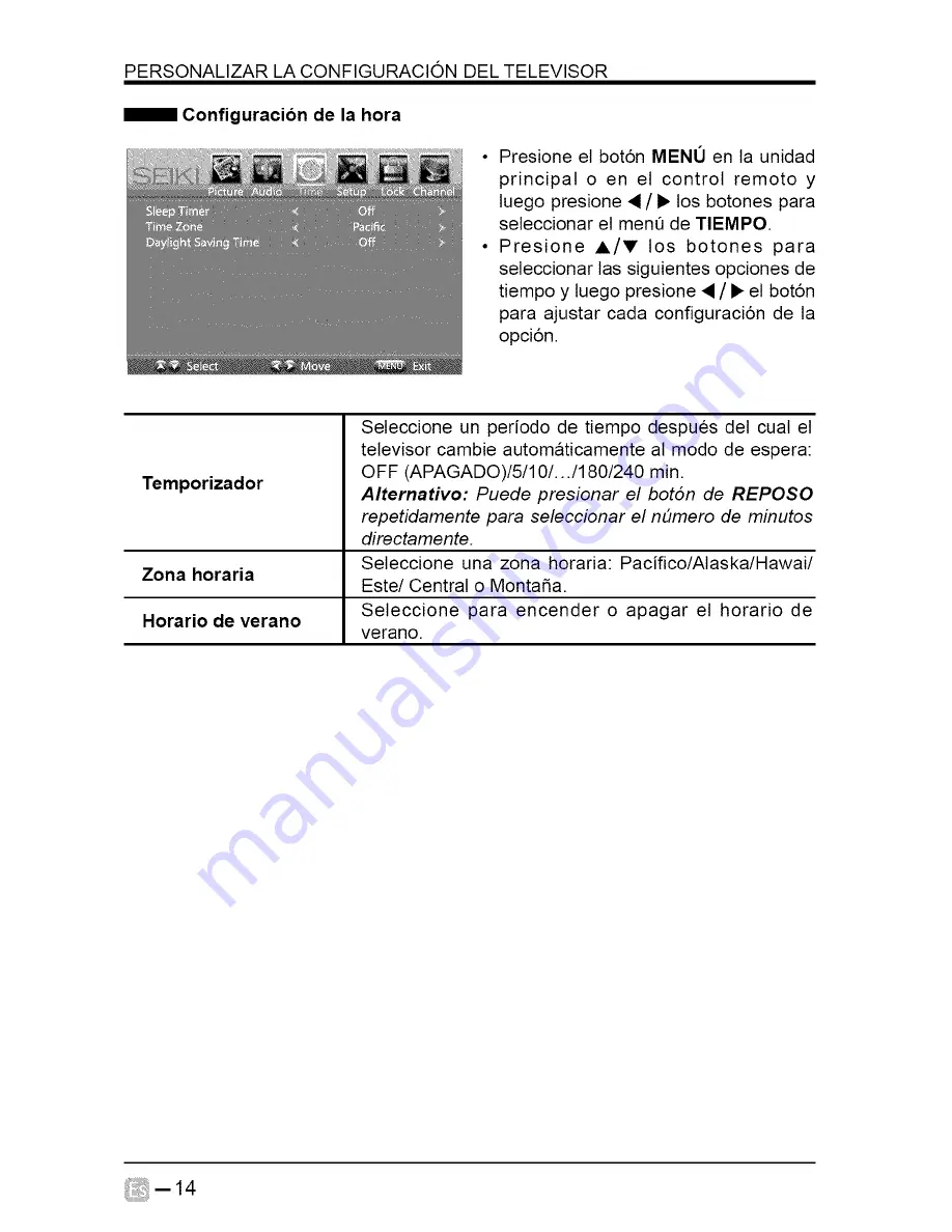 Seiki se50fy33 Скачать руководство пользователя страница 64