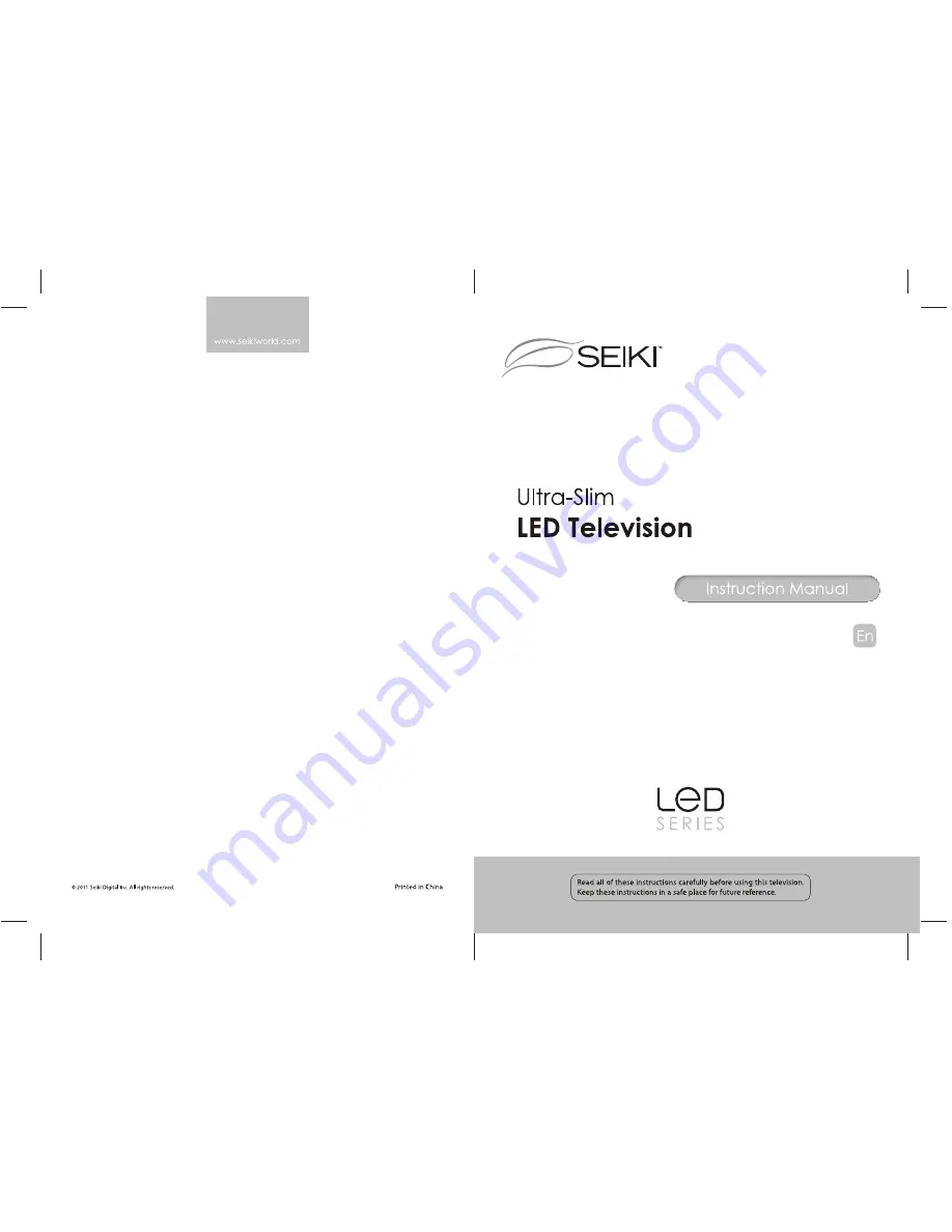 Seiki SE551GS Скачать руководство пользователя страница 1