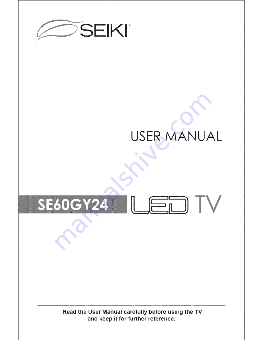 Seiki SE60GY24 User Manual Download Page 1