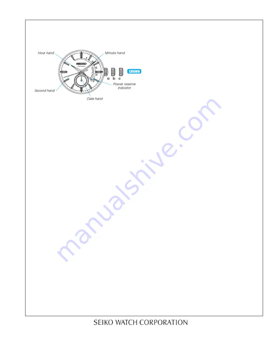 Seiko 4R57A Technical Manual Download Page 14