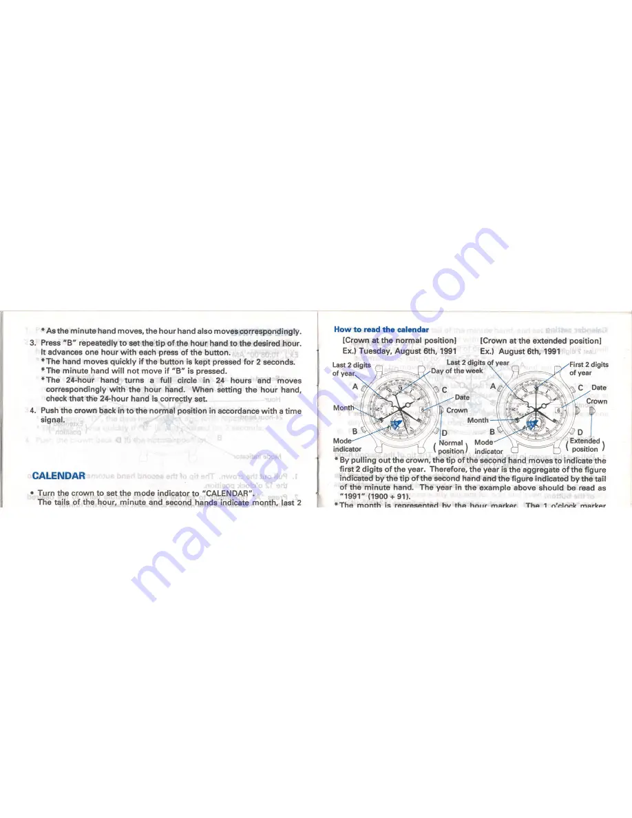 Seiko 6M13 Instructions Manual Download Page 8