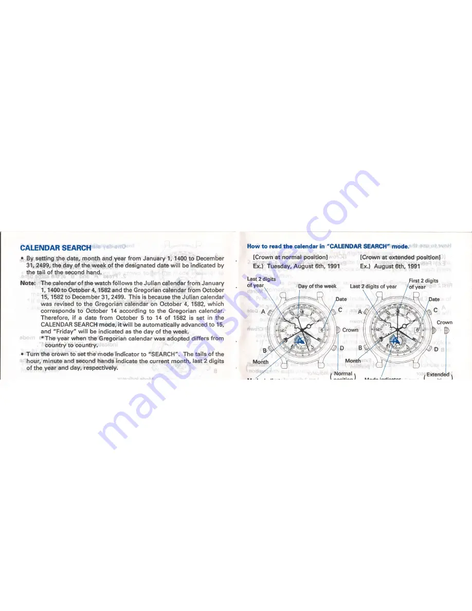 Seiko 6M13 Instructions Manual Download Page 15