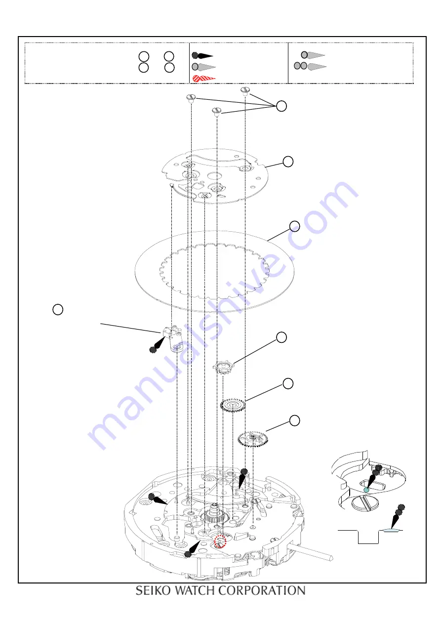 Seiko 8T67A Parts Catalogue /Technical Manual Download Page 2