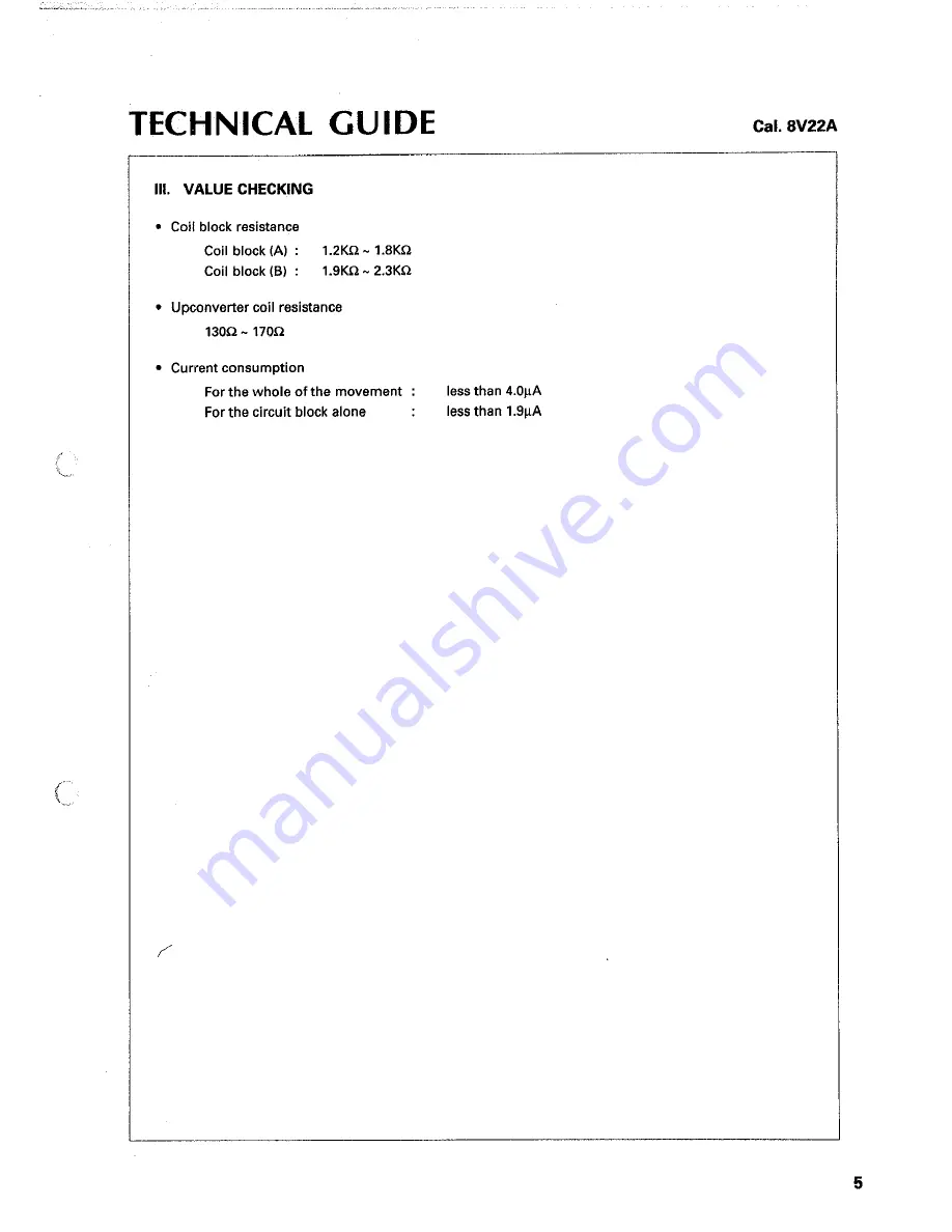 Seiko 8V22A Parts Catalogue /Technical Manual Download Page 5