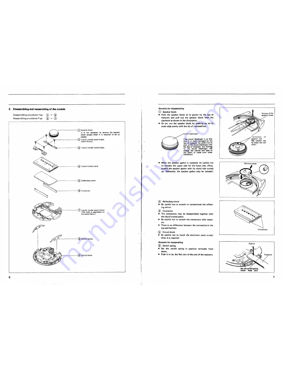 Seiko A158A Technical Manual Download Page 8