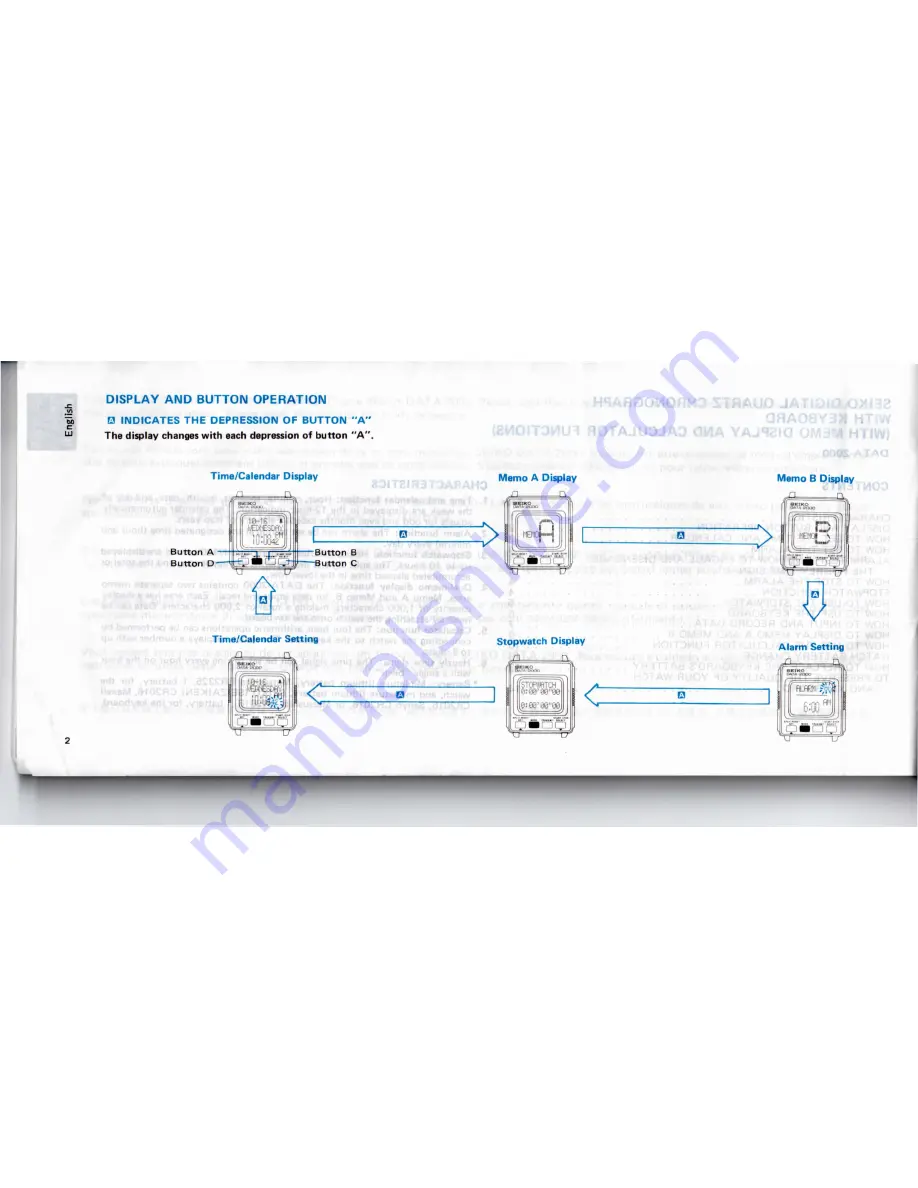 Seiko Data-2000 Instructions Manual Download Page 4