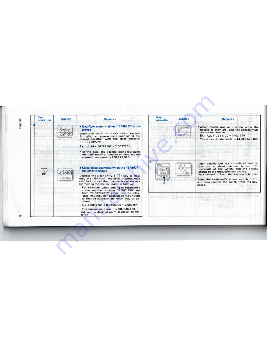 Seiko Data-2000 Instructions Manual Download Page 14