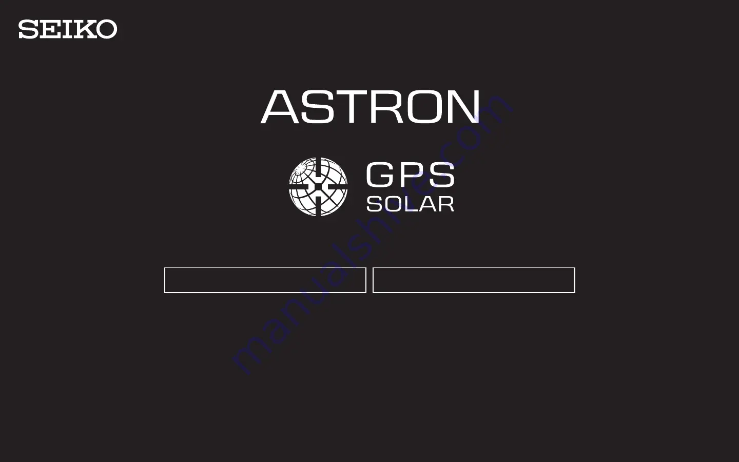 Seiko GPS SOLAR ASTRON 5X53 Скачать руководство пользователя страница 1