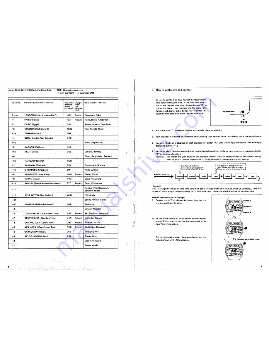 Seiko M158A Technical Manual Download Page 7