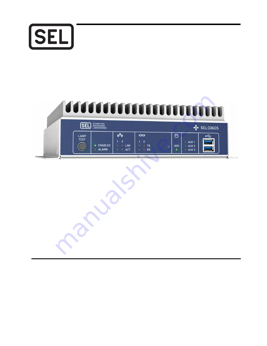 Sel SEL-3360-2 Скачать руководство пользователя страница 1