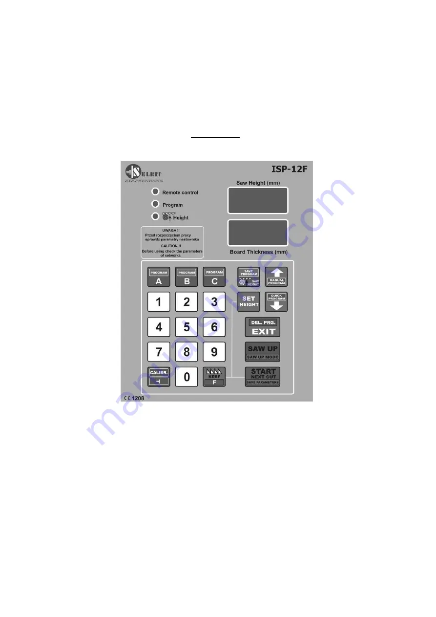 Selbit ISP-12F Manual Handbook Download Page 1