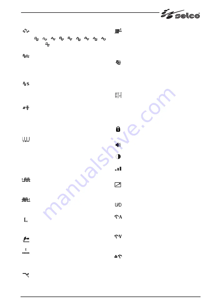 Selco Genesis 2700 AC/DC Instruction Manual Download Page 13