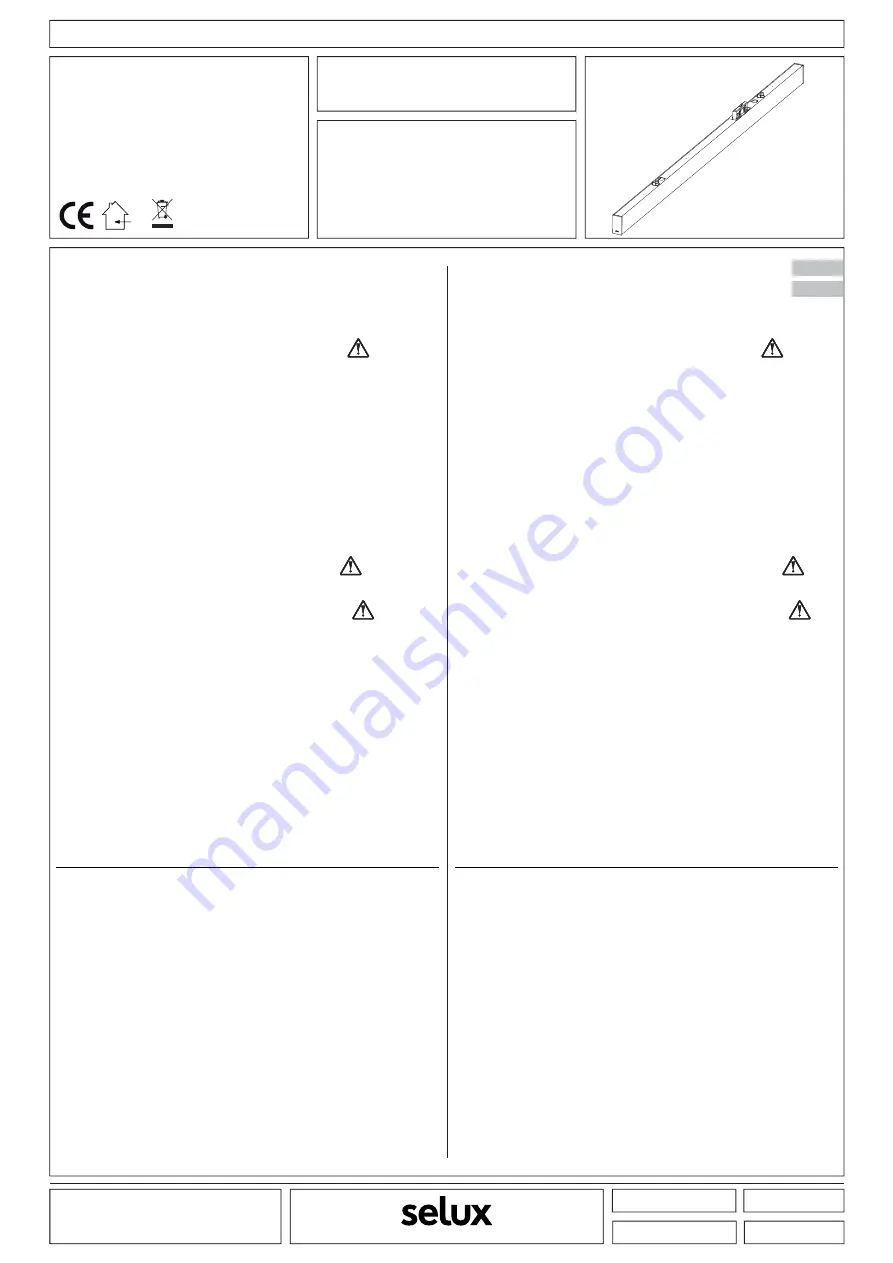 Selux SX 37 Скачать руководство пользователя страница 1