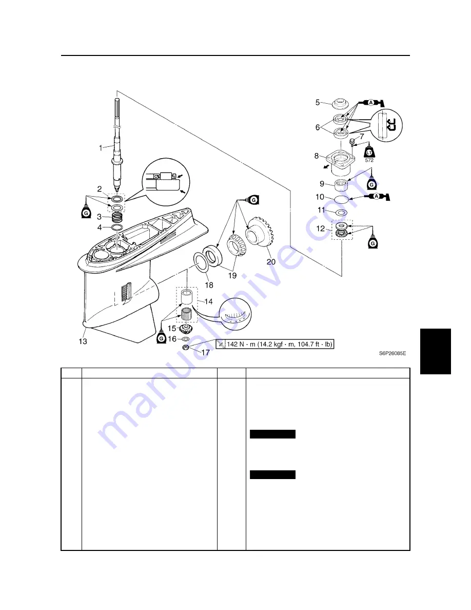 SELVA MARINE Blue Whale 250 EFI Service Manual Download Page 203