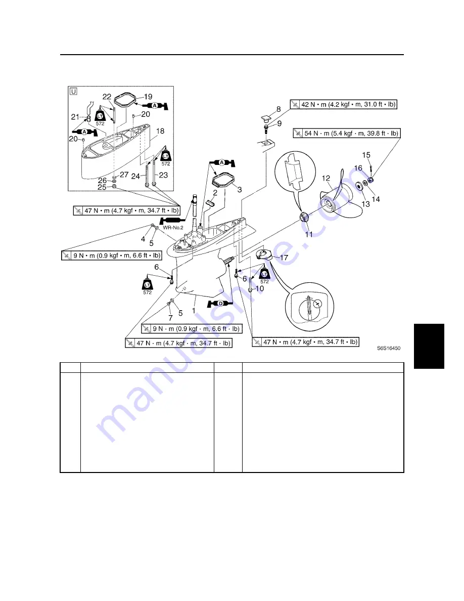 SELVA MARINE Blue Whale 250 EFI Service Manual Download Page 223