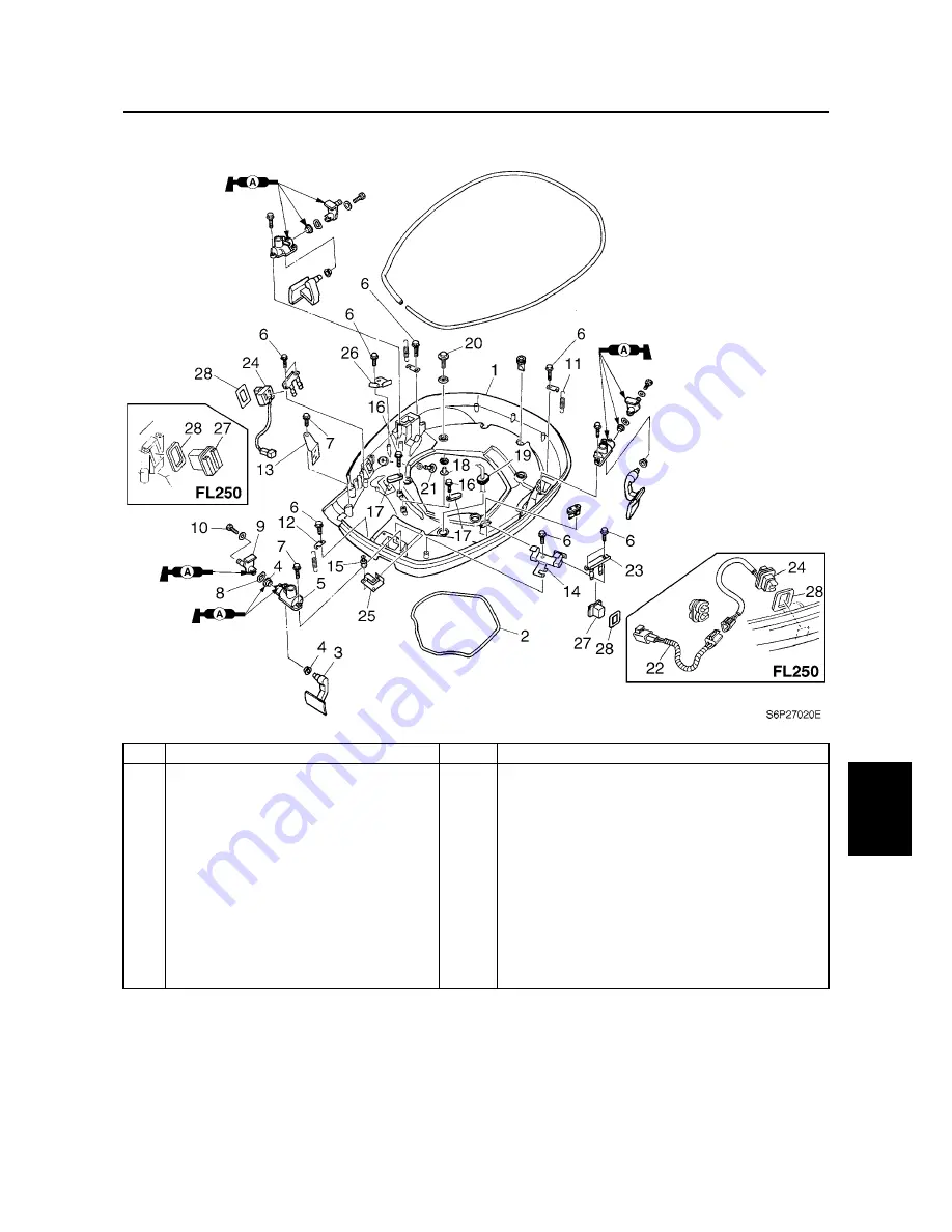 SELVA MARINE Blue Whale 250 EFI Service Manual Download Page 259