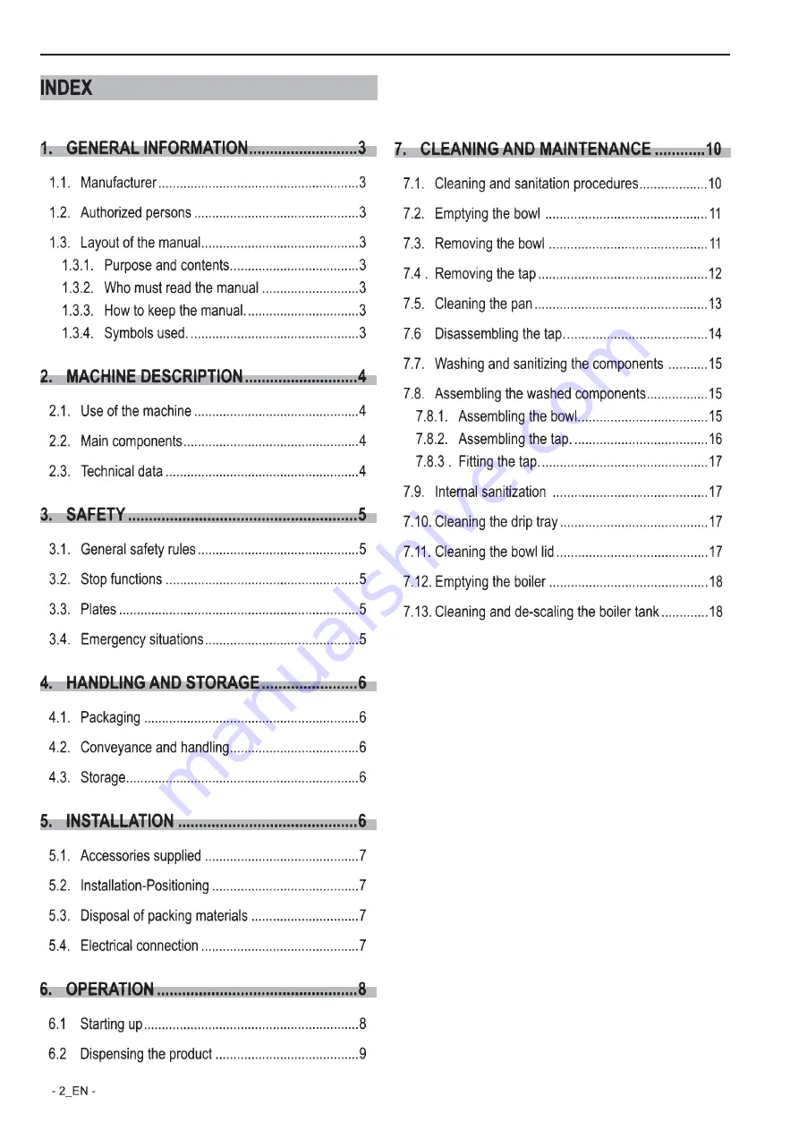 SEMAK HCD10 Operation And Warranty Booklet Download Page 3