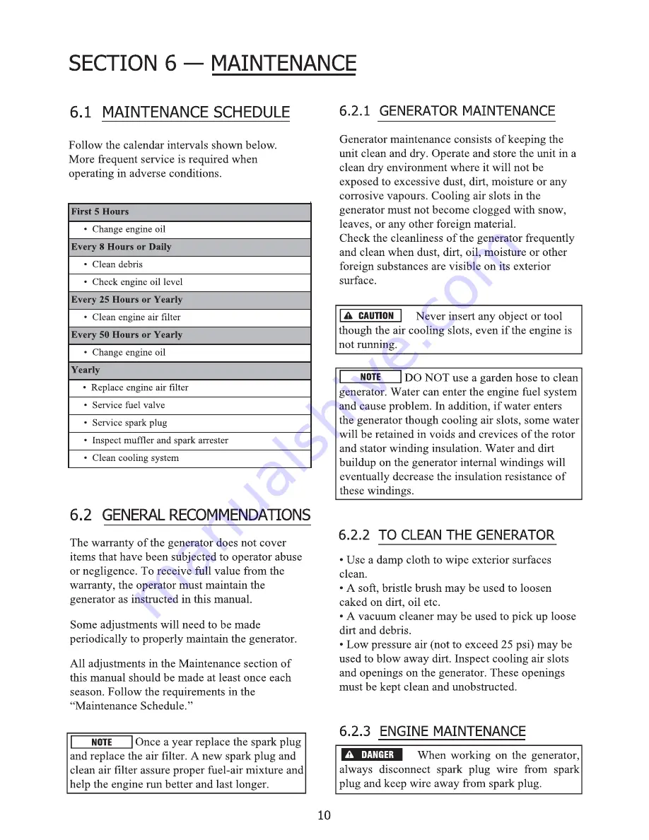 Senci G8AAB00 Owner'S Manual Download Page 12