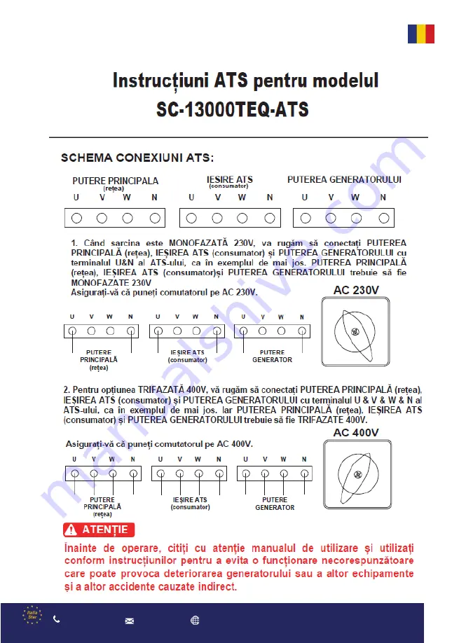 Senci SC13000-EVO-ATS User Manual Download Page 20