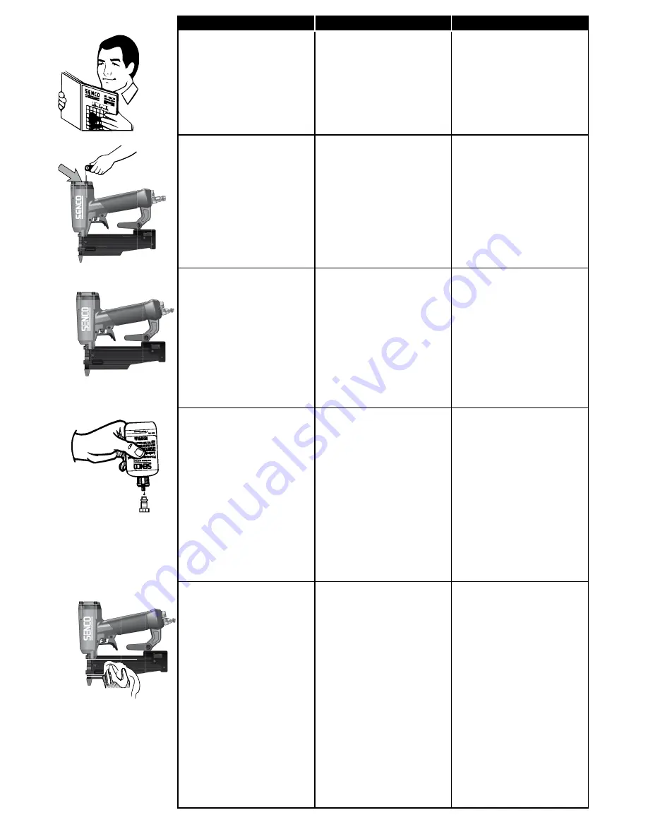 Senco FinishPro 21LXP Operating Instructions Manual Download Page 8