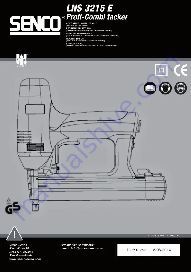 Senco LNS 3215 E Скачать руководство пользователя страница 1